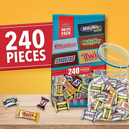 Mars Minis Chocolate Favorites, Variety Pack, 240-count