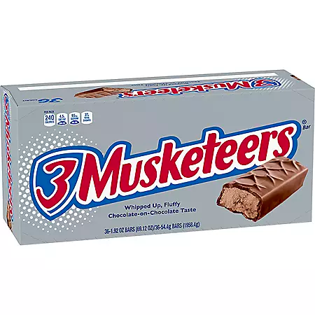 3Musketeers (1.9oz )full size bars