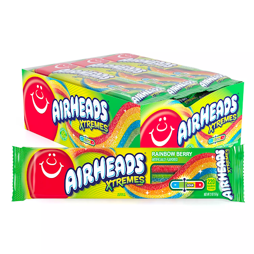 Xtreme Airheads belts Rainbow Berry (2oz)