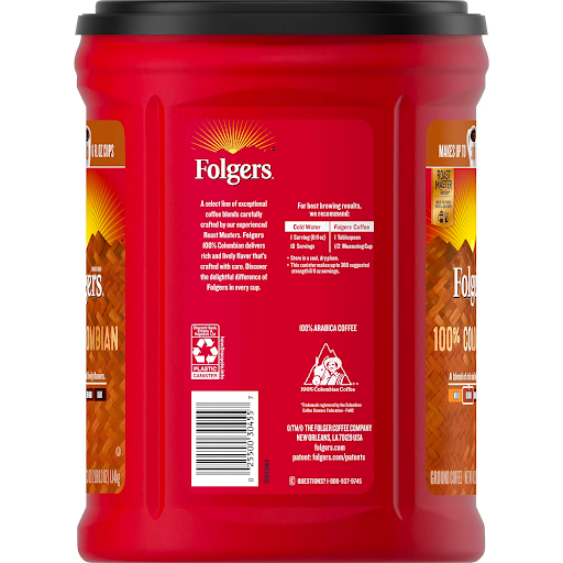 Folgers 100% Medium Roast Ground Colombian Coffee (40.3 oz.)