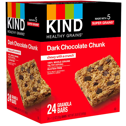 KIND Healthy Grains Bars, Dark Chocolate Chunk (24 ct.)